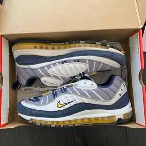 Nike Air Max 98 Tour Yellow sz. 12 Navy/Yellow